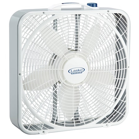 Almo 20-in. Weather-Shield Performance Box Fan with 3 Speed Settings and High-Performance Grill 3720